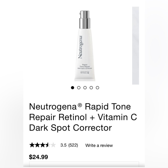 Neutrogena® Rapid Tone Repair Retinol + Vitamin C Dark Spot Corrector 1.0oz NIB - Picture 2 of 3